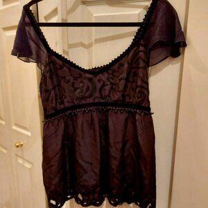 Silk and Velvet in Black